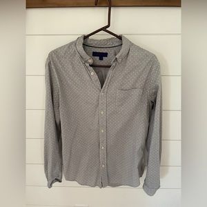 Men’s Aeropostale Grey & White Polka Dot Shirt